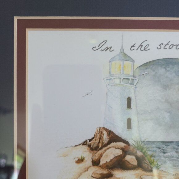 Lighthouse Inspirational Art - In The Storms of Life You Will Not Walk Alone - Picture 7 of 16